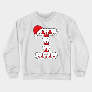 Letter I (Happimola Christmas Alphabet) Crewneck Sweatshirt